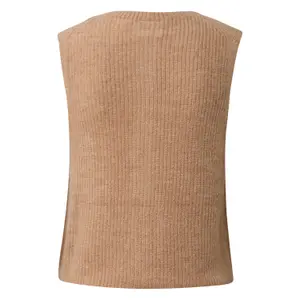 Women's Sleeveless Alpaca Blend Cardigan COMMA image-1
