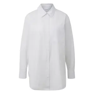 Striped Long Sleeve Poplin Shirt Women's COMMA image-0