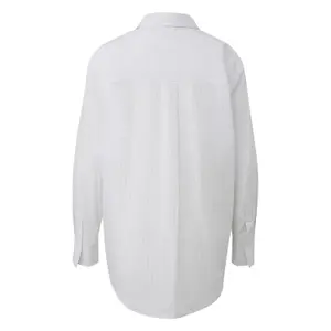 Striped Long Sleeve Poplin Shirt Women's COMMA image-1
