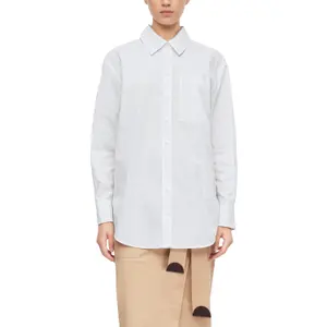 Striped Long Sleeve Poplin Shirt Women's COMMA image-2