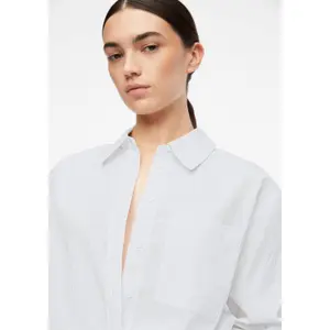 Striped Long Sleeve Poplin Shirt Women's COMMA image-3
