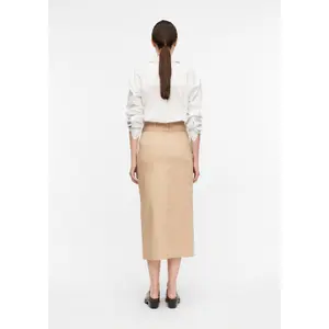 Utility Style Midi Wrap Belt Skirt for Women COMMA image-4