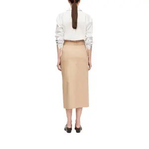 Utility Style Midi Wrap Belt Skirt for Women COMMA image-5