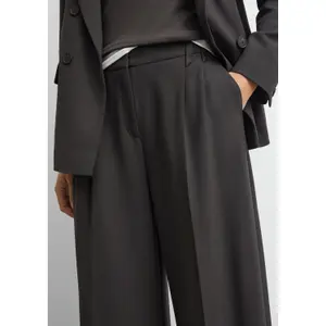 Pleated trousers for women COMMA Wide-Leg image-3