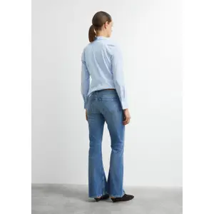High-Waisted Bootcut & Flare Five-Pocket Jeans for Women COMMA image-4