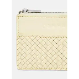 Woven Card Holder for Women COMMA image-3