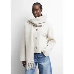 Women's Double-Faced Fringe Scarf COMMA image-3
