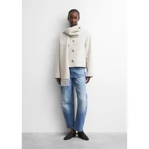 Women's Double-Faced Fringe Scarf COMMA image-5