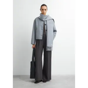 Women's Double-Faced Fringe Scarf COMMA image-5