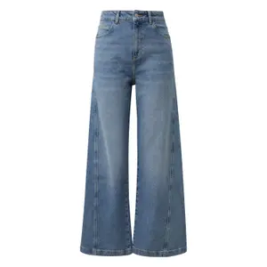 Womens Asymmetrical Wide Leg Jeans COMMA Anna image-0