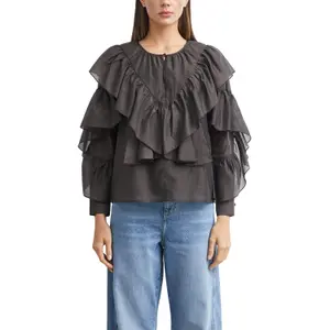 Womens Asymmetrical Wide Leg Jeans COMMA Anna image-2
