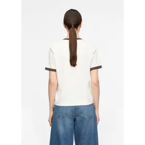 High-Quality Cotton T-Shirt with Contrast Cuffs Women COMMA image-4