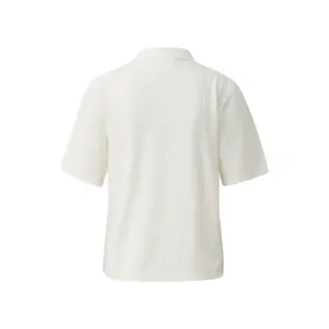 Soft Ribbed Jersey Polo for Women COMMA image-1