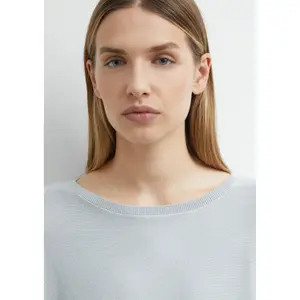 Women's Fine Knit Batwing Boat Neck Pullove COMMA image-3