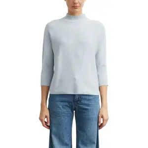 Women's Batwing Sleeve Fine Knit High Neck Sweater COMMA image-2