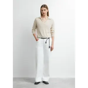 Woven Leather Belt for Women COMMA image-6