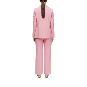 Fluid Straight Trousers in Mixed Viscose for Women COMMA image-3