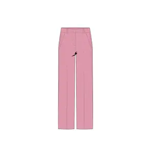 Fluid Straight Trousers in Mixed Viscose for Women COMMA image-4
