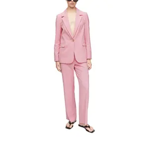 Fluid Straight Trousers in Mixed Viscose for Women COMMA image-5