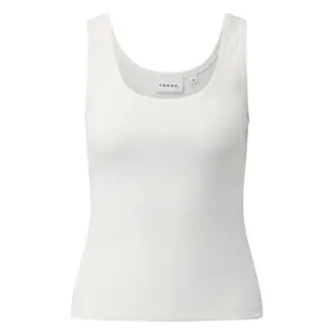 Women's ribbed tank top COMMA image-0