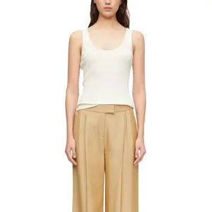 Women's ribbed tank top COMMA image-2