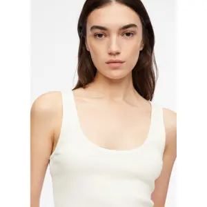 Women's ribbed tank top COMMA image-3