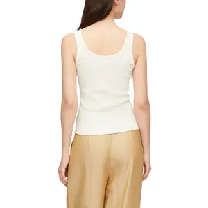 Women's ribbed tank top COMMA image-5