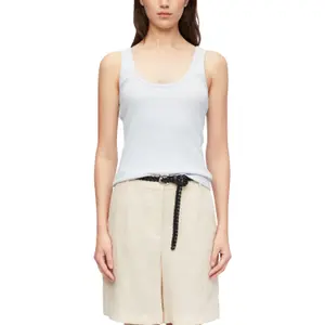 Women's ribbed tank top COMMA image-2