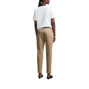 Women’s Cropped Tapered Chino Suit Trousers COMMA image-5