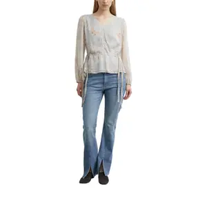 Printed Chiffon Blouse with Cinched Waist Women COMMA image-6