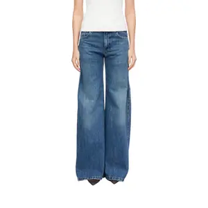 Mid-Rise Tapered Five-Pocket Jeans for Women COMMA image-2