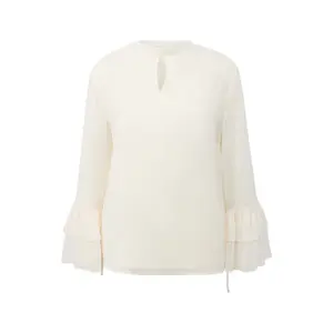 Women's Chiffon Structured Blouse with Ruffled Sleeves COMMA image-0