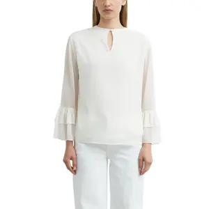 Women's Chiffon Structured Blouse with Ruffled Sleeves COMMA image-2
