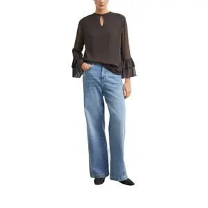 Women's Chiffon Structured Blouse with Ruffled Sleeves COMMA image-6