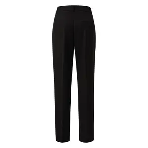 Fluid Straight Trousers in Mixed Viscose for Women COMMA image-1