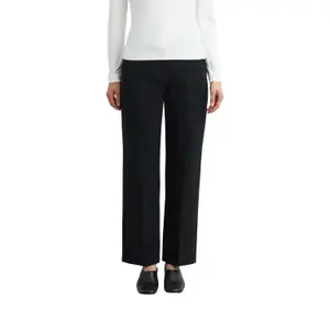 Fluid Straight Trousers in Mixed Viscose for Women COMMA image-2