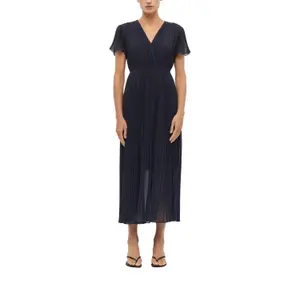 Pleated dress for women COMMA image-0