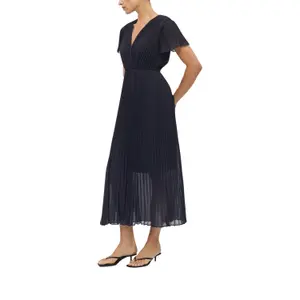 Pleated dress for women COMMA image-4