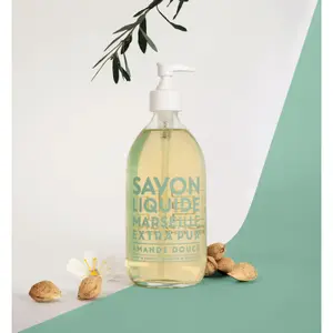 Tekuté mýdlo z Marseille s jemným mandlovým olejem Compagnie de Provence 495 ml image-1
