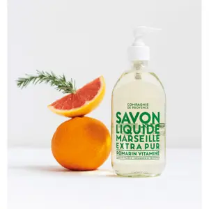 Tekuté mýdlo z Marseille s rozmarýnem a vitaminem Compagnie de Provence 495 ml image-2