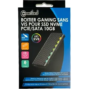 Custodia esterna per disco rigido SSD USB 3.2 Connectland S-ATA/NVMe M.2 Type 2280 image-2