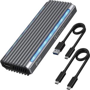 Boîtier externe pour disque dur SSD USB 3.1 - NVMe M.2 Type 2280 LED Connectland