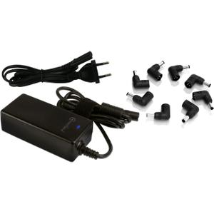 Chargeur universel pour ordinateur portable 90W - 9 embouts + port USB 1A Connectland