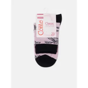 Women's cotton socks Conte Elegant Classic Flowers with shadow image-1