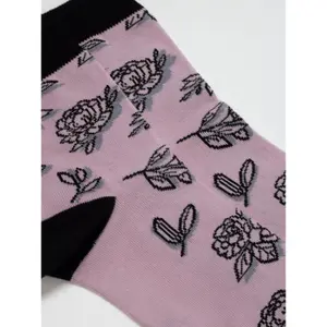 Women's cotton socks Conte Elegant Classic Flowers with shadow image-2