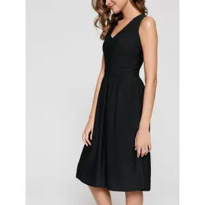Robe longue trapèze sans manches femme Conte Elegant LPL 1140 image-3