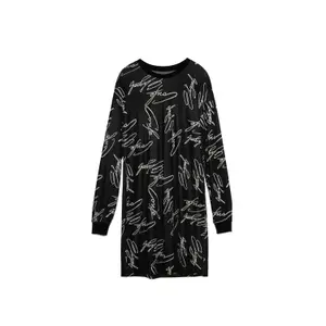 Short Long Sleeve Viscose Dress for Women Conte Elegant LPL 1044 image-2