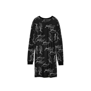 Short Long Sleeve Viscose Dress for Women Conte Elegant LPL 1044 image-3