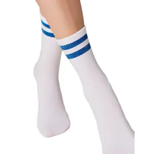 Cotton Socks with Bright Lurex Stripes Women Conte Elegant Active image-0