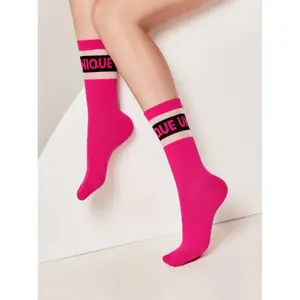 Women's High Striped Transparent Knit Socks Conte Elegant Active image-2